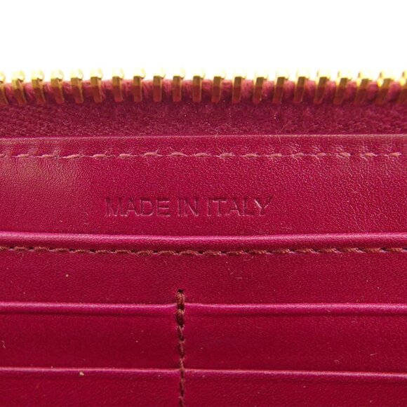 miu miu length leather Authentic used press wallet Croco tone pink type - Picture 8 of 9